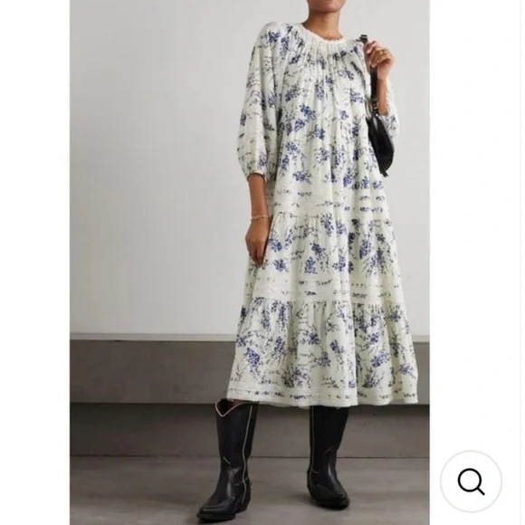 The Great. • The Hideaway Floral Midi Dress NWOT - Picture 15 of 16